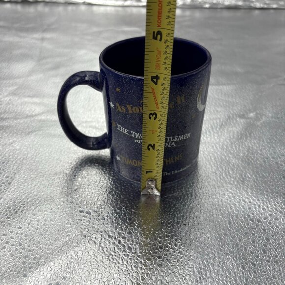 VTG 90s Oregon Shakespeare Festival‎ Ceramic Mug Blue 1997 elizabethan theater - Picture 6 of 9